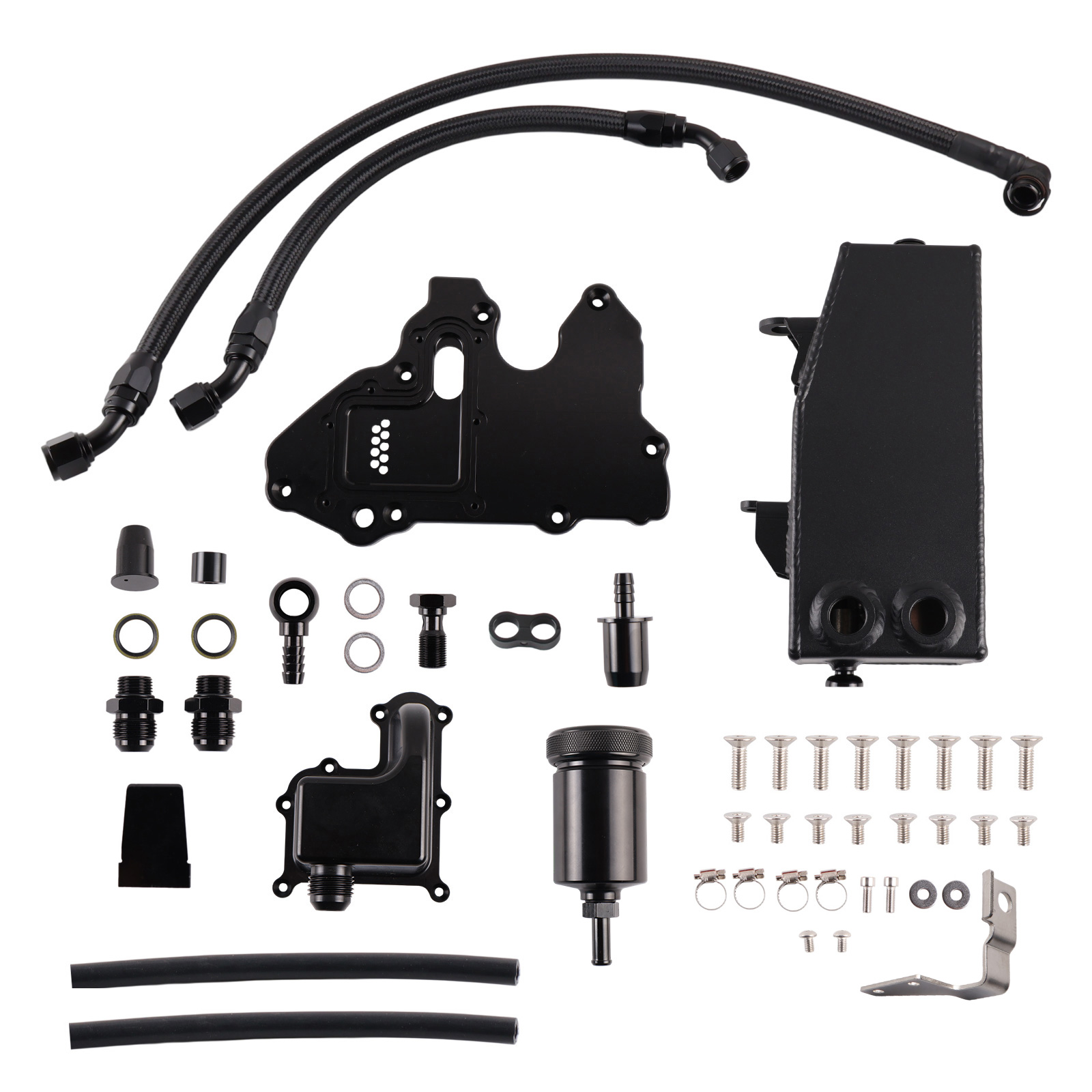 Aluminum Oil Catch Tank Can Ki - Oil Drain Tank recension och pris
